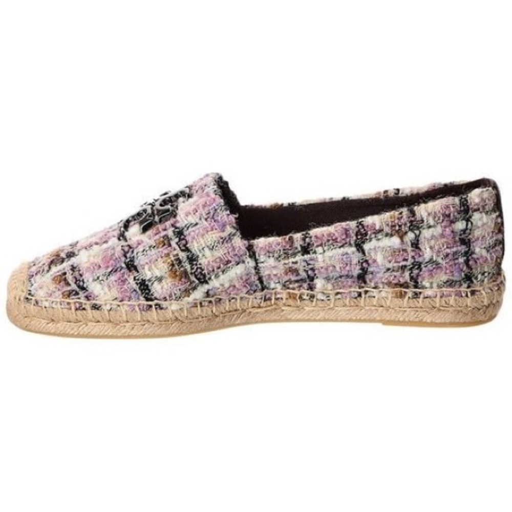 Tory Burch | Everly Tweed Espadrille -Purple Multicolor Tweed - Picture 2 of 12